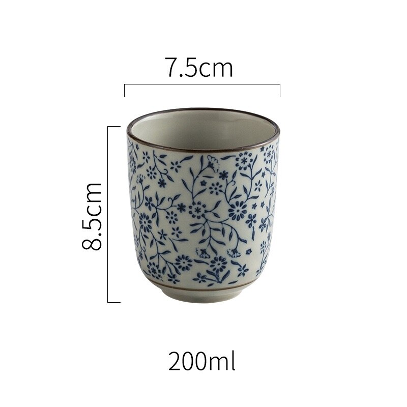 Chanshova 120/200ml traditionel kinesisk stil håndmalet keramisk tekop porcelæn små og store kaffekopekopper  h315: 5