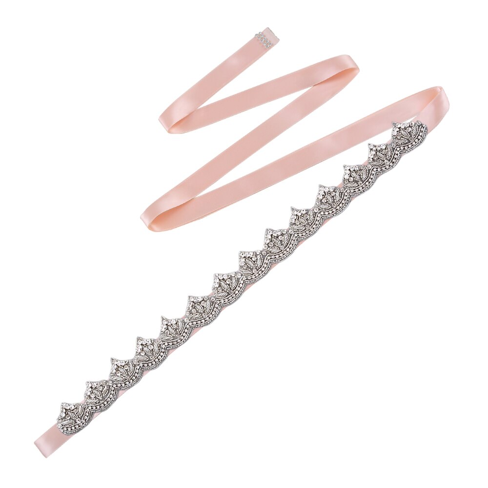 Topqueen  s460 bröllopsklänning bälte indiskt siden kvinnor bälte juvel bälte kvinna snabba produkter gravidklänning bälte formellt bälte: Vintage rosa
