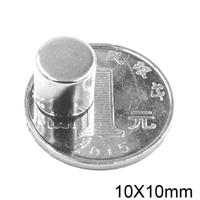 5/10/20/30/50 stuks 10x10 mm Zeldzame aardemagneten Dia 10x10mm Ronde schijfmagneet 10mmx10mm Permanente Neodymium magneet 10*10