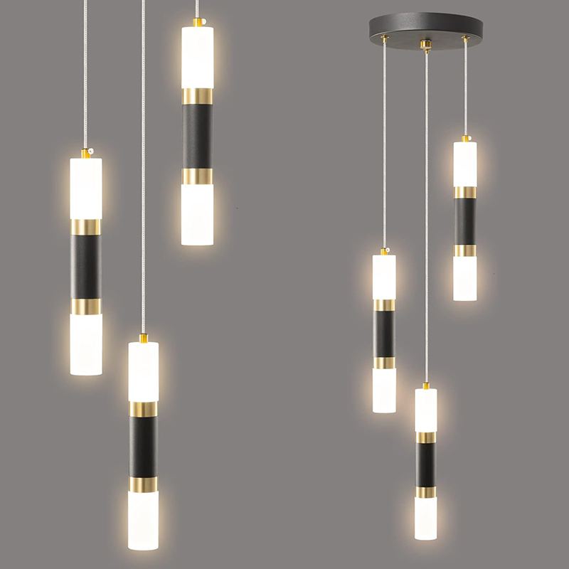 Fumi Modern Pendant Light Kitchen Fixture Simple Yet LED Black Mini Pendant Lighting fo Kitchen Island Bedroom Bedside