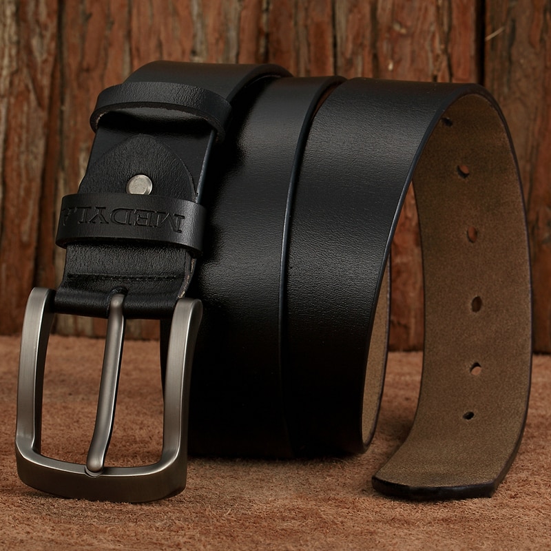 Medyla merk heren leren riem natuurlijk leer zakelijke casual riem voor heren casual broek pak jeans accessoires