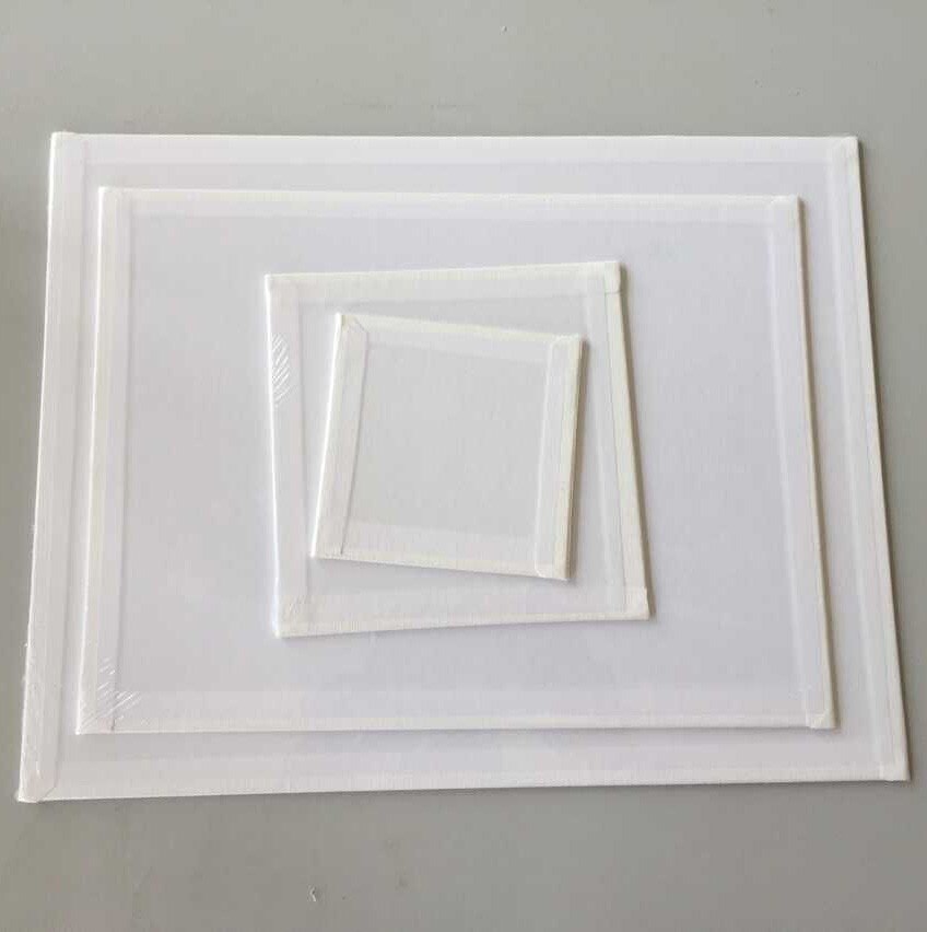 10 x 10cm mini målning användning och mdf material canvas panel  ( 5 stycken)