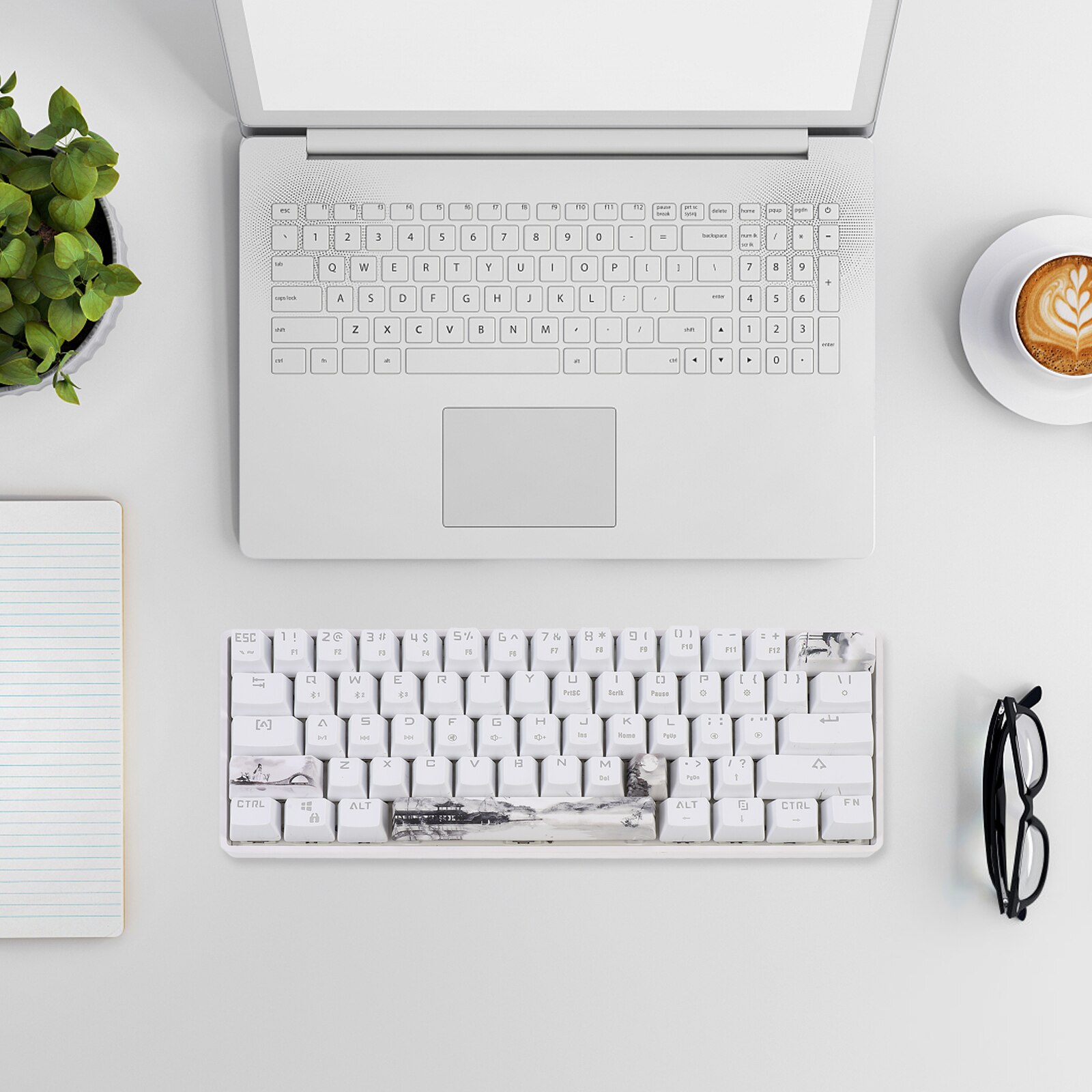 4pcs Lovely Keyboard Key Caps Home Computer DIY Keycaps Kit Keyboard Supply