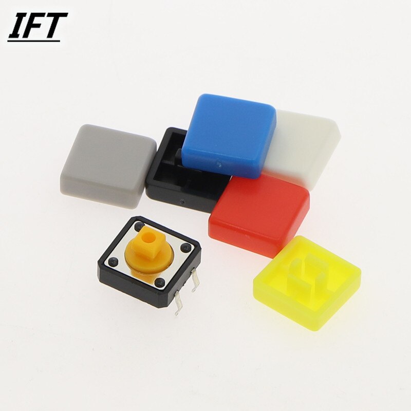 50pcs A14 Short Feet Square Switch Button Cap Match 12*12*7.3 Switch use