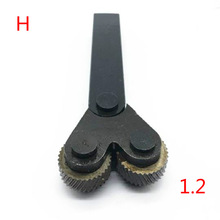 Molletonnage à deux roues 1.2mm, molletonnage au pas linéaire, outil de molletonnage pour engrenages de tour