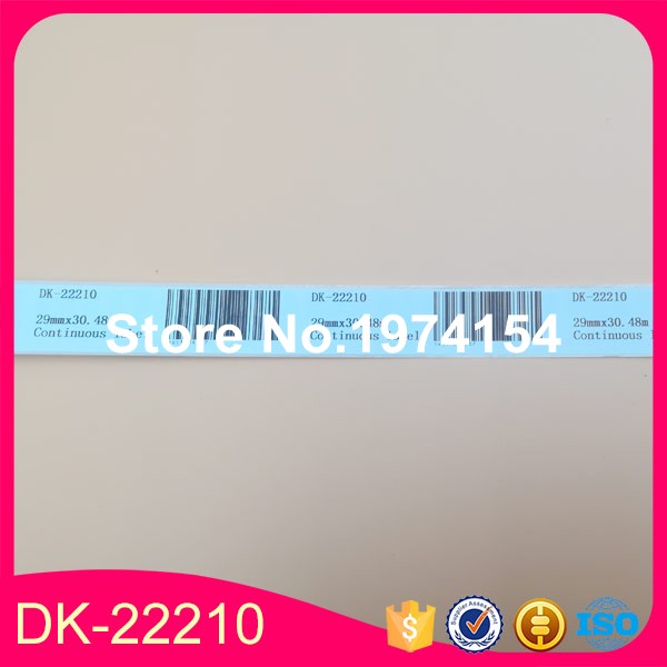 10X rouleaux d&#39;étiquettes compatibles Brother DK-22210 DK22210 DK-2210 DK210 210, étiquettes en papier continu, DK 22210