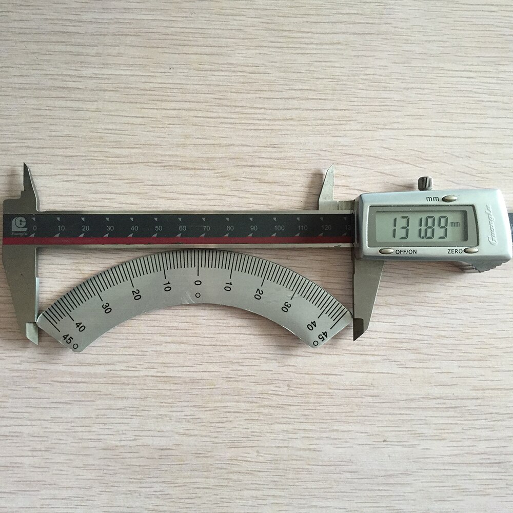 Protractors Milling Machine Part - Angle Plate Scale Ruler 45 Degree Angle Arc M1197 Measuring Gauging Tools