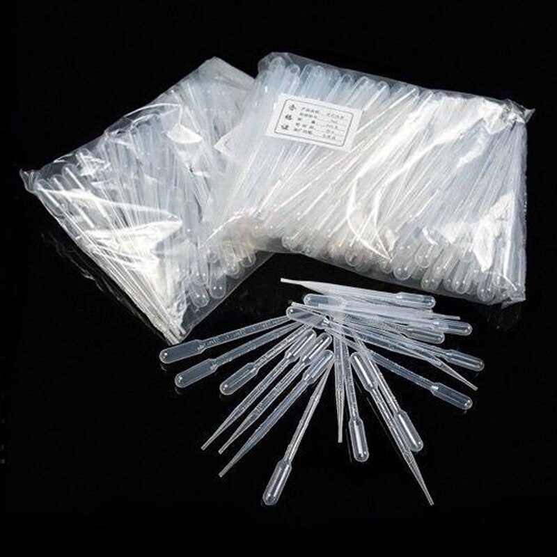 thumbnail image 2 of 3ML Science And Lab Plastic Transfer Pipettes, Disposable Essential Oils Pipettes Dropper Makeup Tool Graduated, Pack Of 100 2 of 9