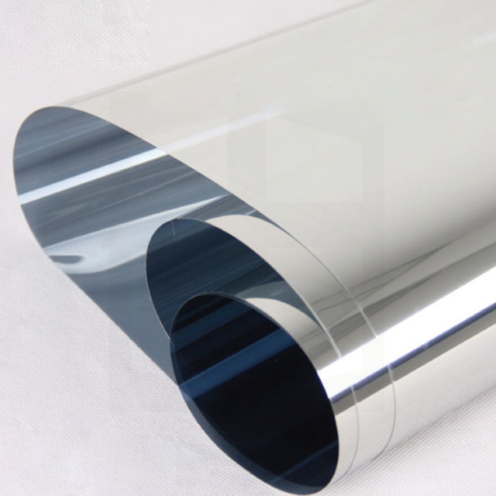 Een Manier Spiegel Venster Solar Film Reflecterende Glasfolie Zelfklevende Blokkeren Licht Reflecterende Glas Tint Privacy Warmte Controle