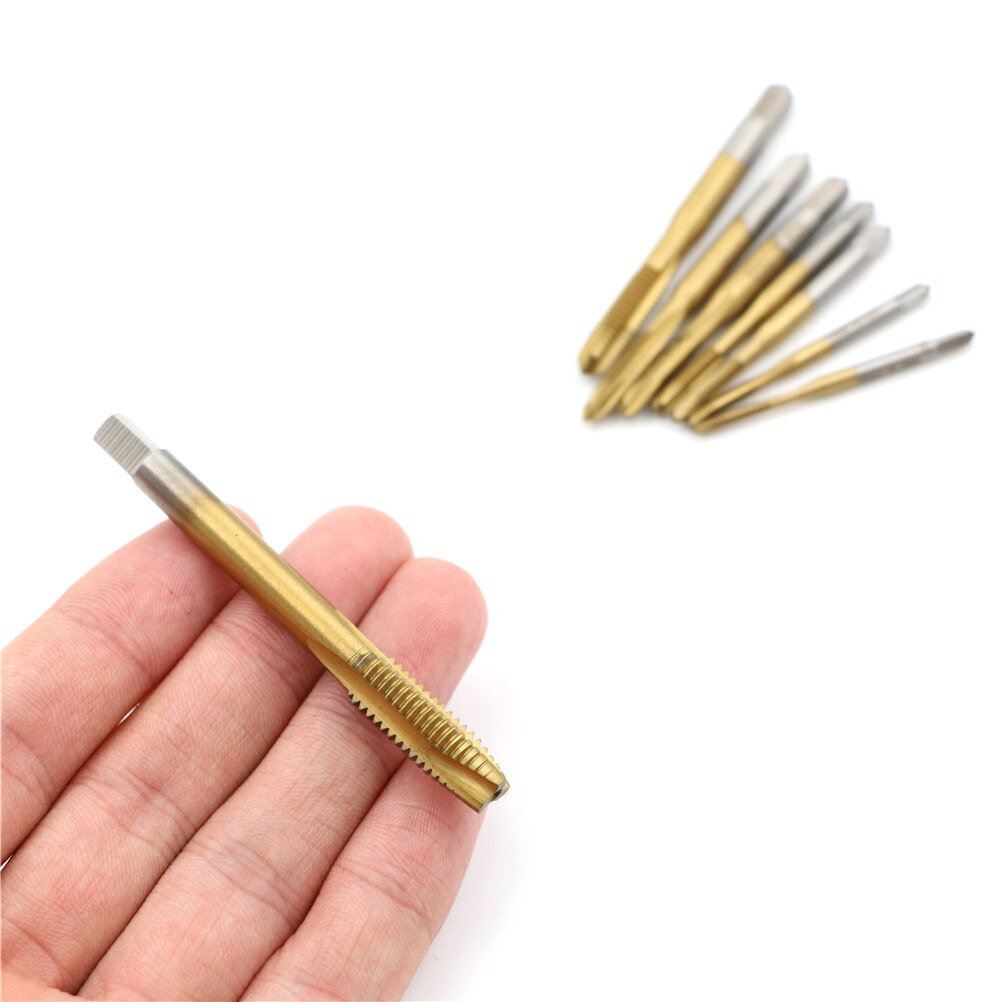 Handborr borrkronor hss 4342 skruv spiral spetsgänga  m2 m 2.5 m 3 m 3.5 m 4 m 5 m 6 m 8 metallbearbetning hex skaft maskinkranar sats metrisk kontakt