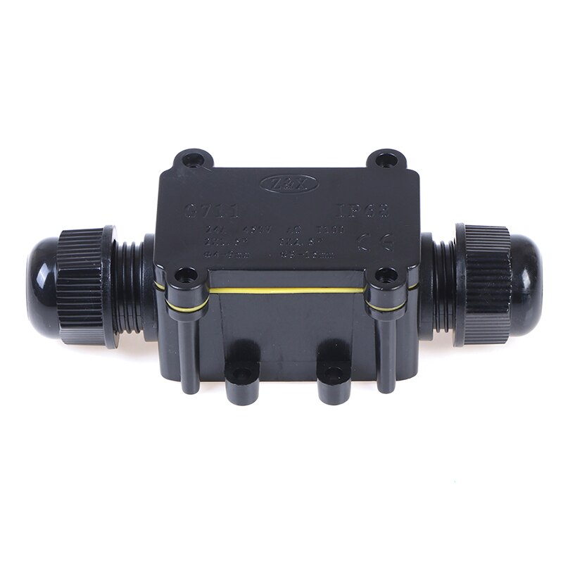 2 Way Waterproof Electrical Junction Box For Outdoor Lighting Cable IP68