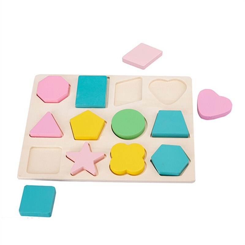 Forme in legno Geometriche Ordinamento Matematica Montessori Di Puzzle Colorato di Apprendimento In Età Prescolare Gioco Educativo Giocattoli Del Bambino del bambino: 768884