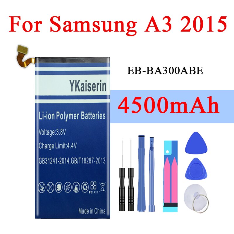 Batteria Per Samsung A3 A5 A7 2015 2016 2017 Edizione A300 A310 A320 A500 A510 A520 A700 A710 A720 EB-BA310ABE per la Galassia A8 A9: A3 2015 EB-BA300ABE