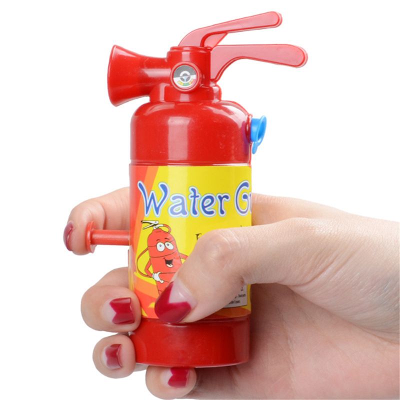 Mini Fire Extinguisher Water Toy Fireman Kids Toys Gag Joke Outdoor Summer Beach Toy XX9E