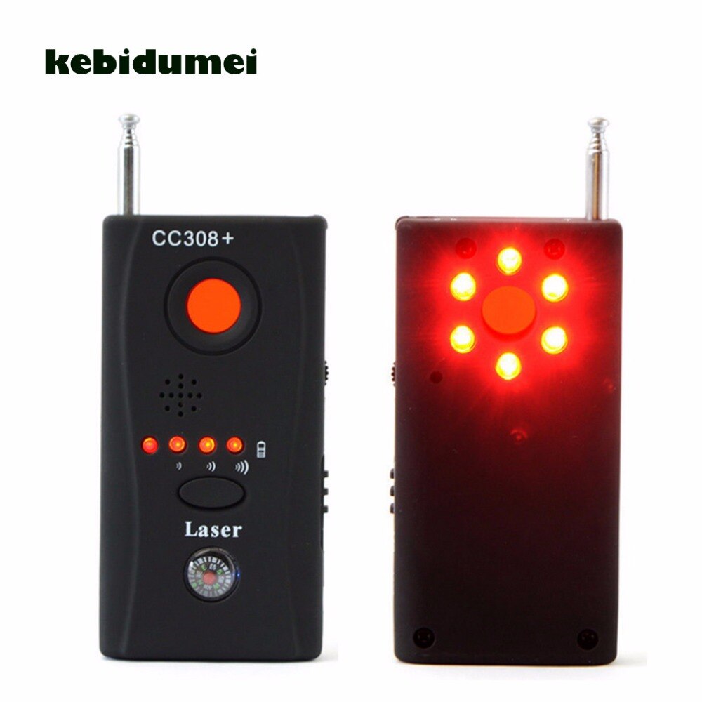 kebidumei CC308+ Multi Wireless Camera Lens Signal Detector Radio Wave Signal Detect Camera Full-range WiFi RF GSM Device Finder