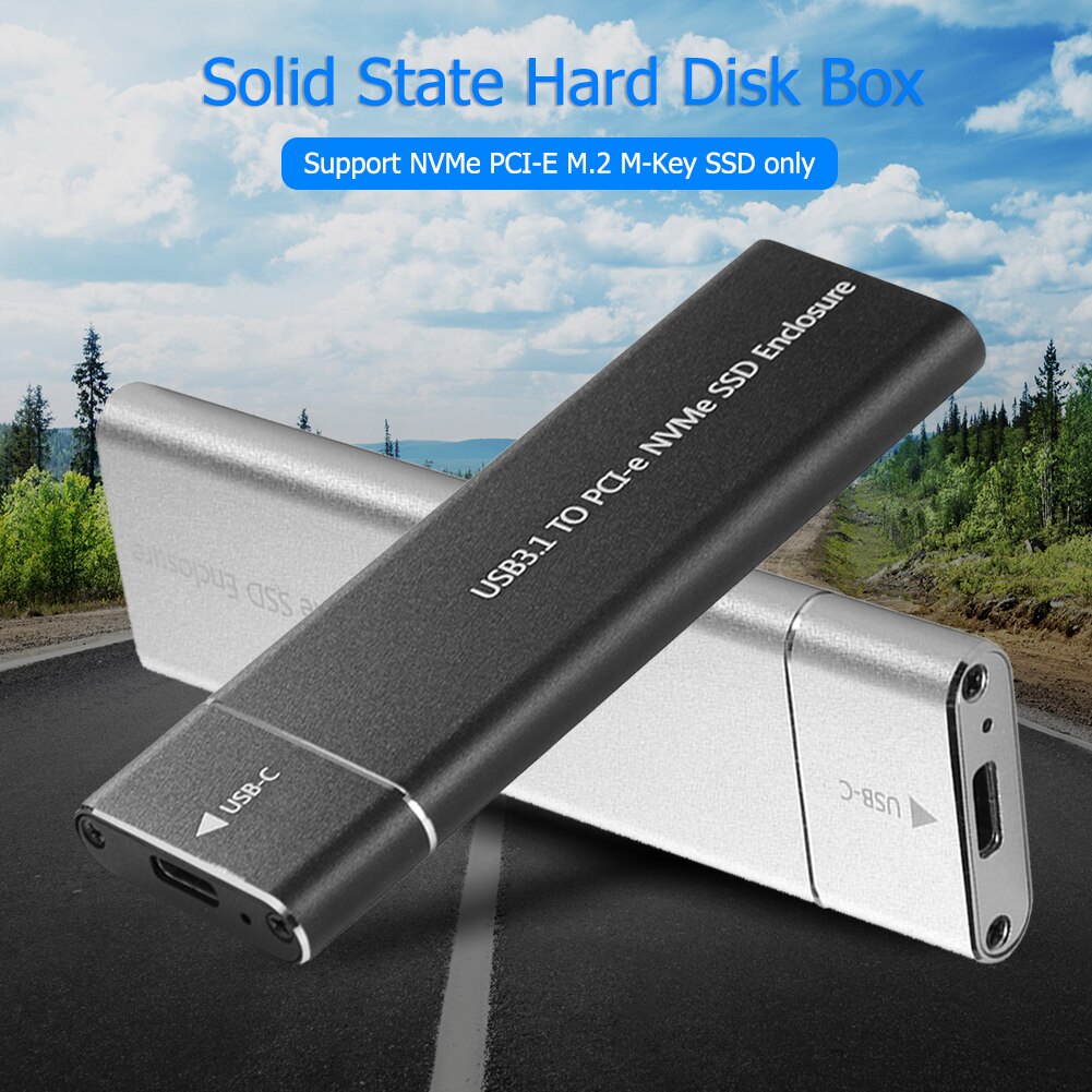 Usb 3.1 Type-C M.2 Nvme Ssd Behuizing 10Gbps M-Key Pci-E Mobiele Case Box