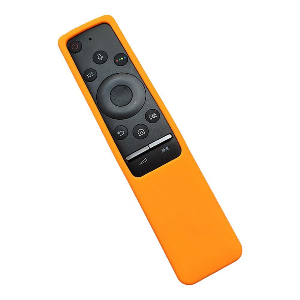 Colorful Durable Shock Proof Remote Control Cover Silicone Remote Control Protector Smooth Surface: Orange