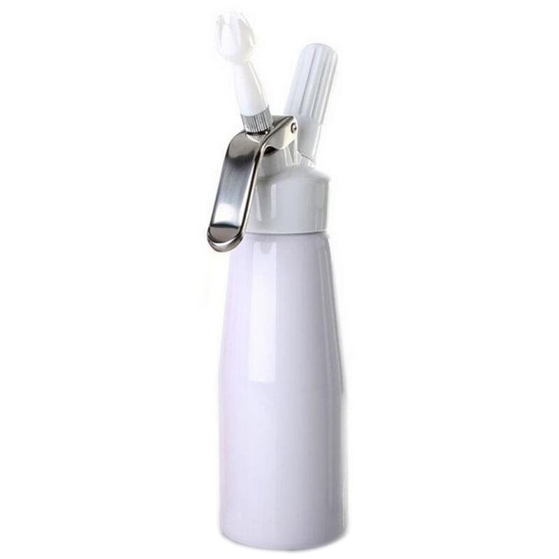 500Ml Aluminium Slagroom Dispenser Met Drie Decoreren Nozzles: W