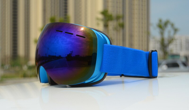 Winter Windproof Skiing Glasses Goggles Outdoor Sports Glasses Ski Goggles UV400 Snow blindness prevention Sunglasses: Bluelens Blueframe