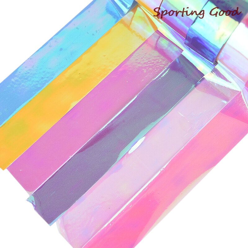 500Cm Ritmische Gymnastiek Decoratie Holografische Rg Prismatic Glitter Tape Hoops Stok