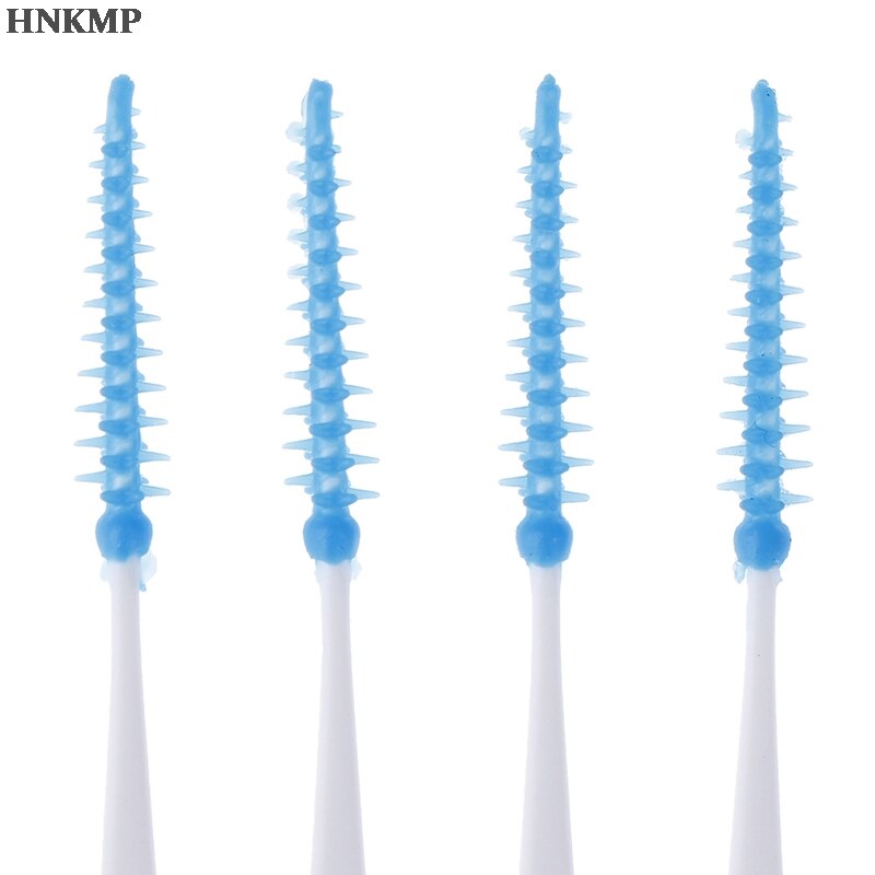 40Pcs/Box Push-Pull Interdental Brush 0.7mm Gum Orthodontic Wire Brush Oral Care