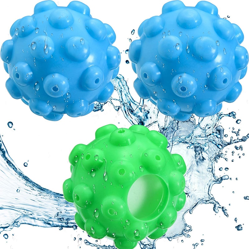 3Pcs/Lot Reusable Steamer Dryer Balls Wash Dryer Balls Wrinkle Remover Dryer Ball Steamy Magic Laundry Dryer Balls Set