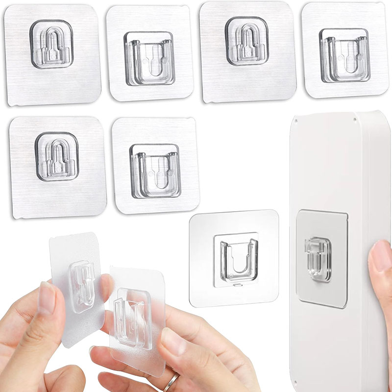 2–20 Paar doppelseitig klebende Wandhaken, transparenter selbstklebender Haken, kein Bohrer, Aufkleber, Aufbewahrungsaufhänger für Badezimmer und Küche