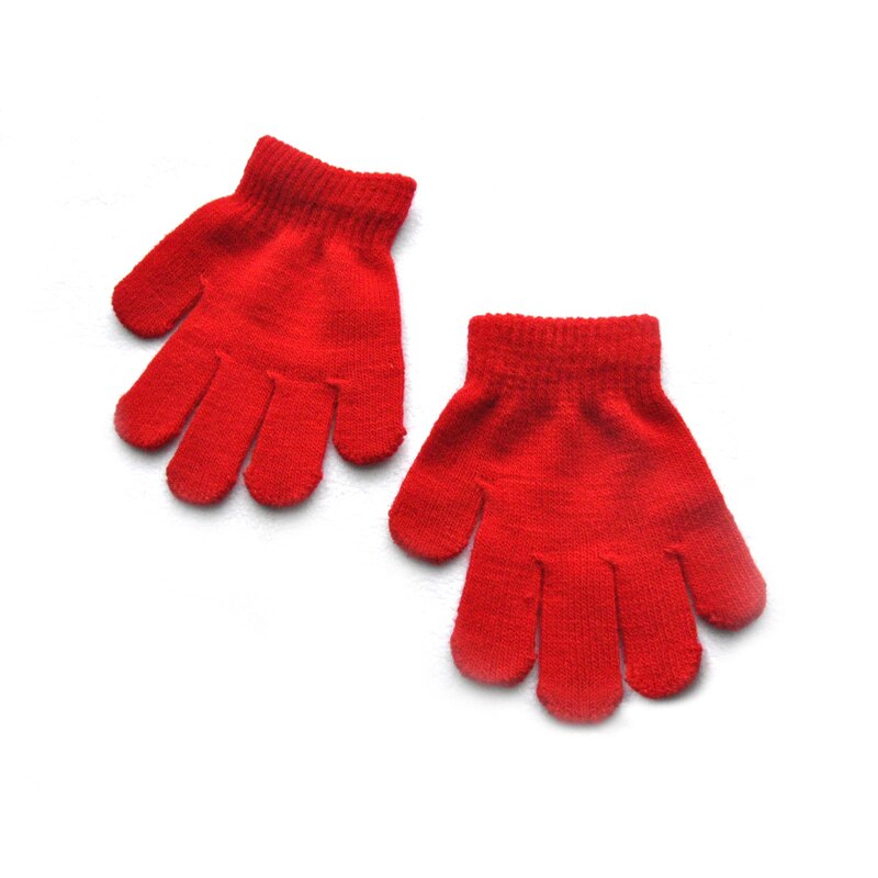 Wecute Art Winter Warme Handschuhe für 3-7 jahre freundlicher Reine Farbe Gestrickte Warme Handschuhe Kindergarten 13*10cm Weiche Außen Spielen: verrotten