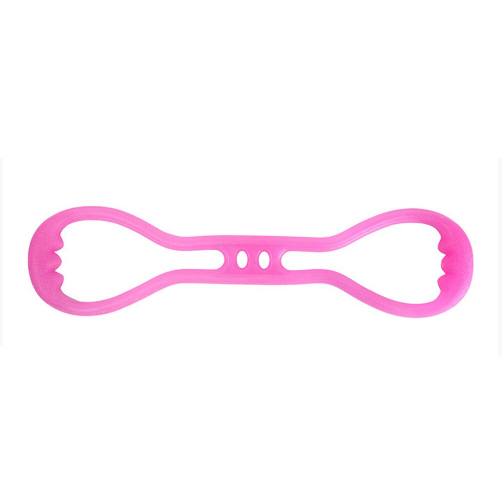 8-- vormige elastische spanband fitnessoefening yoga stretchweerstandsband: Paars