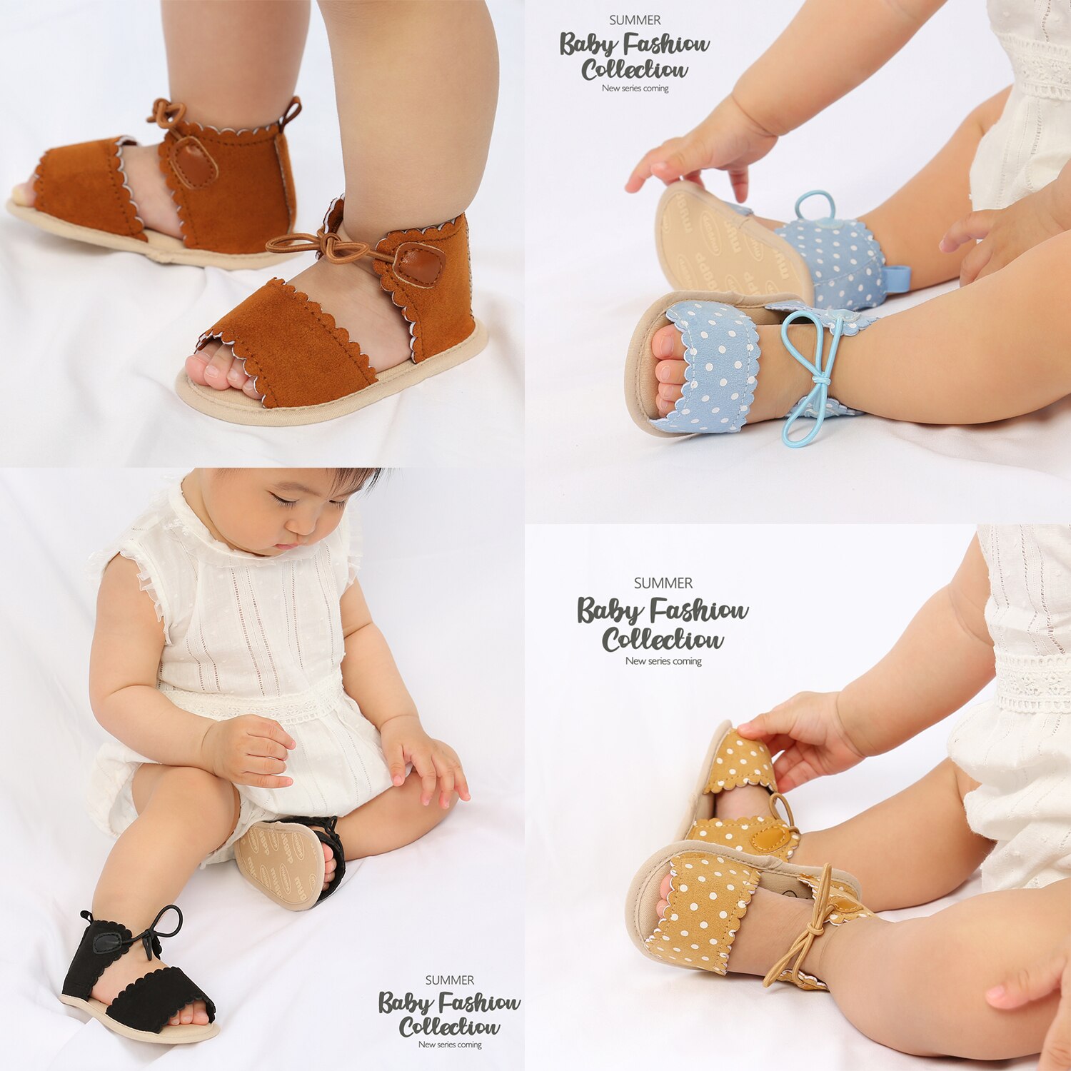 2021 Bow Baby Girl sandalo estate bambini ragazzi scarpe sandali neonati bambino 1 anno sandali in cotone bambino spedizione gratuita