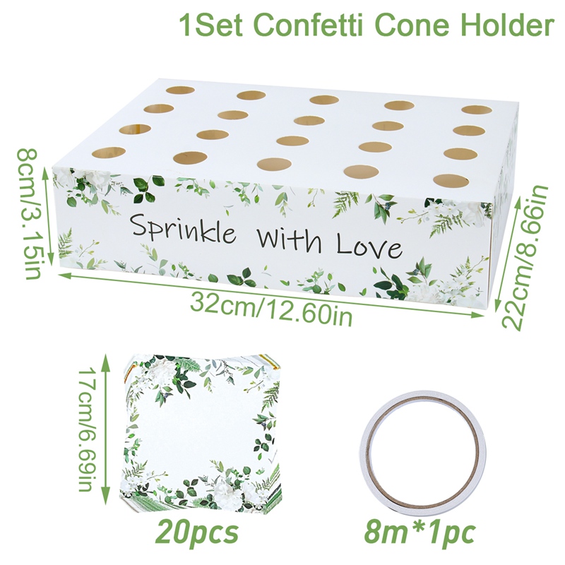 Wedding Confetti Cones Holder Support Wedding Decoration Flower Scraps Rustic Wedding Paper Tray Confetti Paper Cones Holder: MULTI