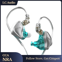 Cca nra hifi-in-ear-kopfhörer mit elektrostatischem und dynamischem treiber, kabelgebundenem headset und geräuschunterdrückung, cca  c12 zsn pro