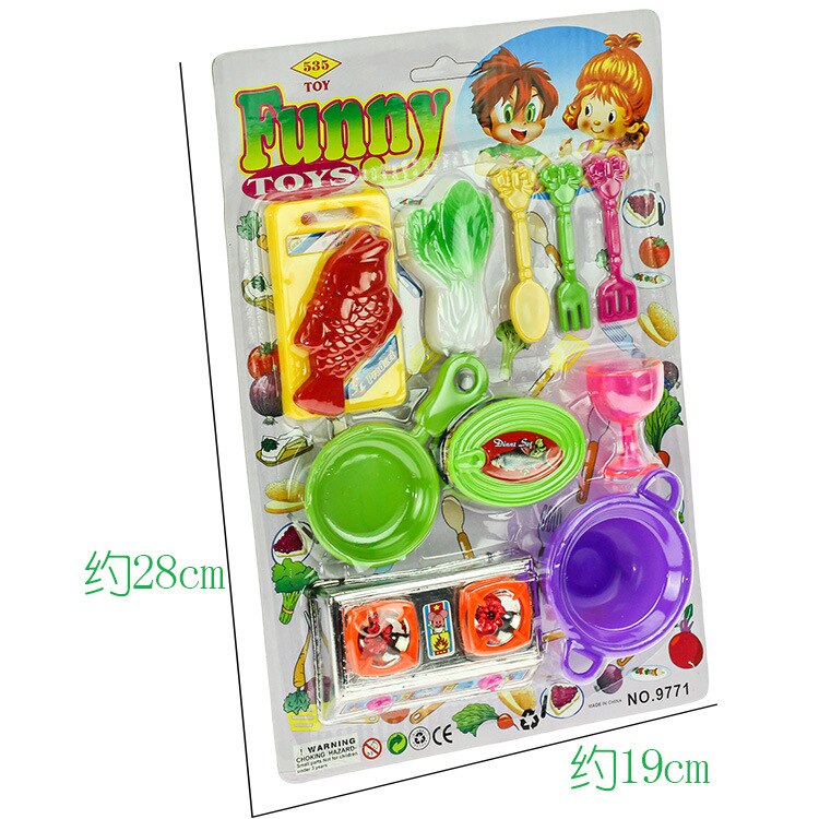 Gorący sprzedawanie Model gry zabawki domowe karty sztućce kuchenne zestaw zestaw zabawek dla dzieci hurtownia stoisko dostaw towarów prezent