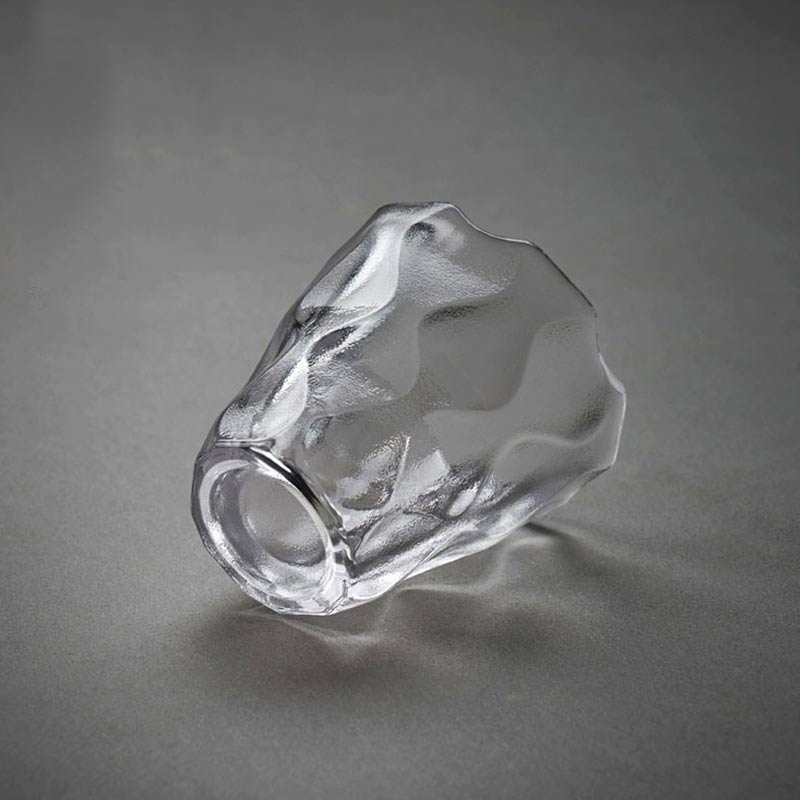 6Pcs Japanse Gehamerd Glas Kung Fu Thee Cup Transparant Kristal Sake Wijn Glas Whisky Borrelglas Thuis Bar Drinkware 50Ml