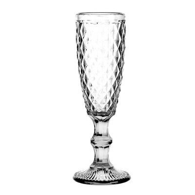 Vintage farge preget champagneglass liten juice kopp glass beger husholdning tykt rødvin glass vin cocktail: E