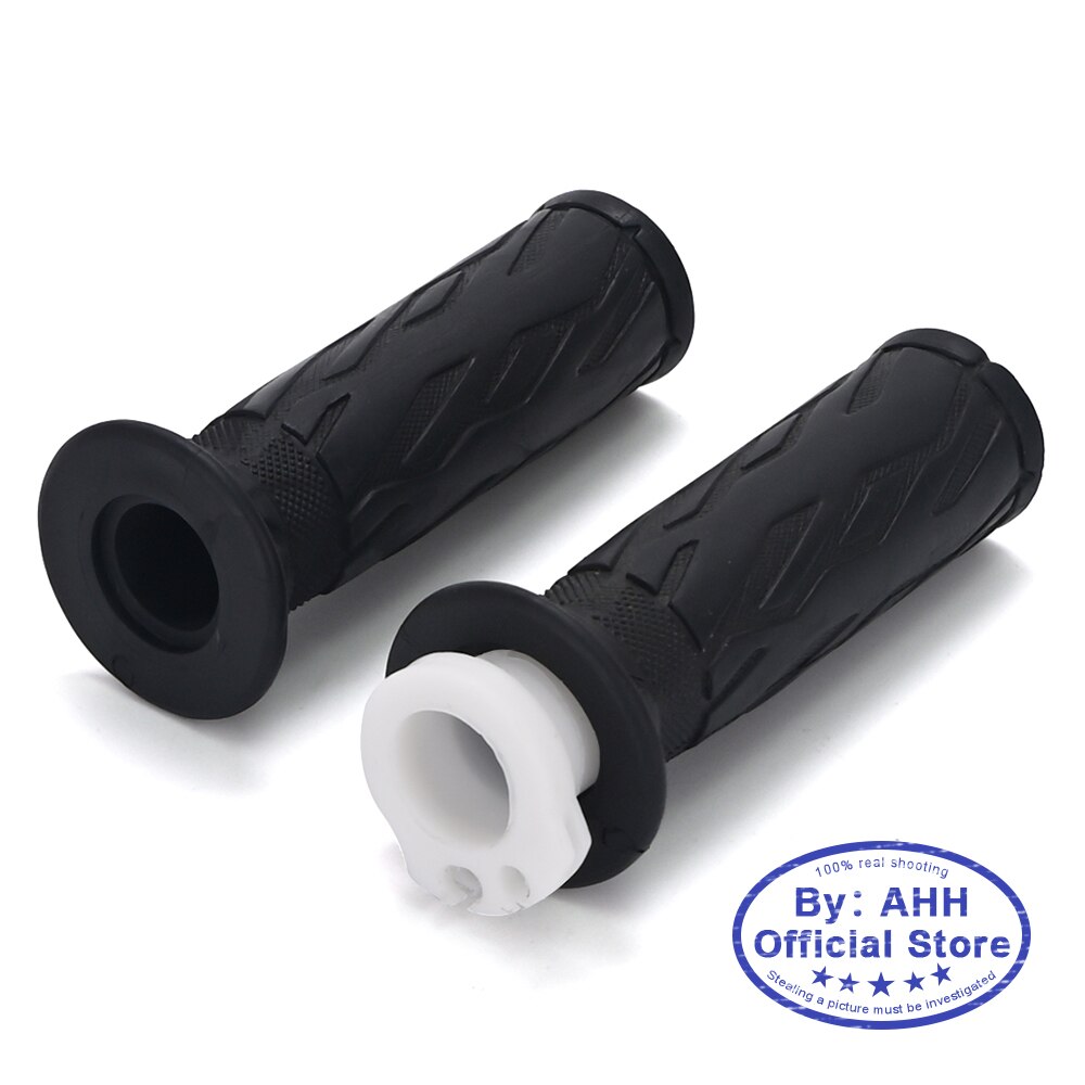 1Set 7/8" 22mm Handle Grip Hand Grips Motorcycle High Grip Rubber Gel Sleeve for Suzuki GSXR600 GSXR750 GSXR1000 K1 K4 K6 K8 K11: White Throttle Core