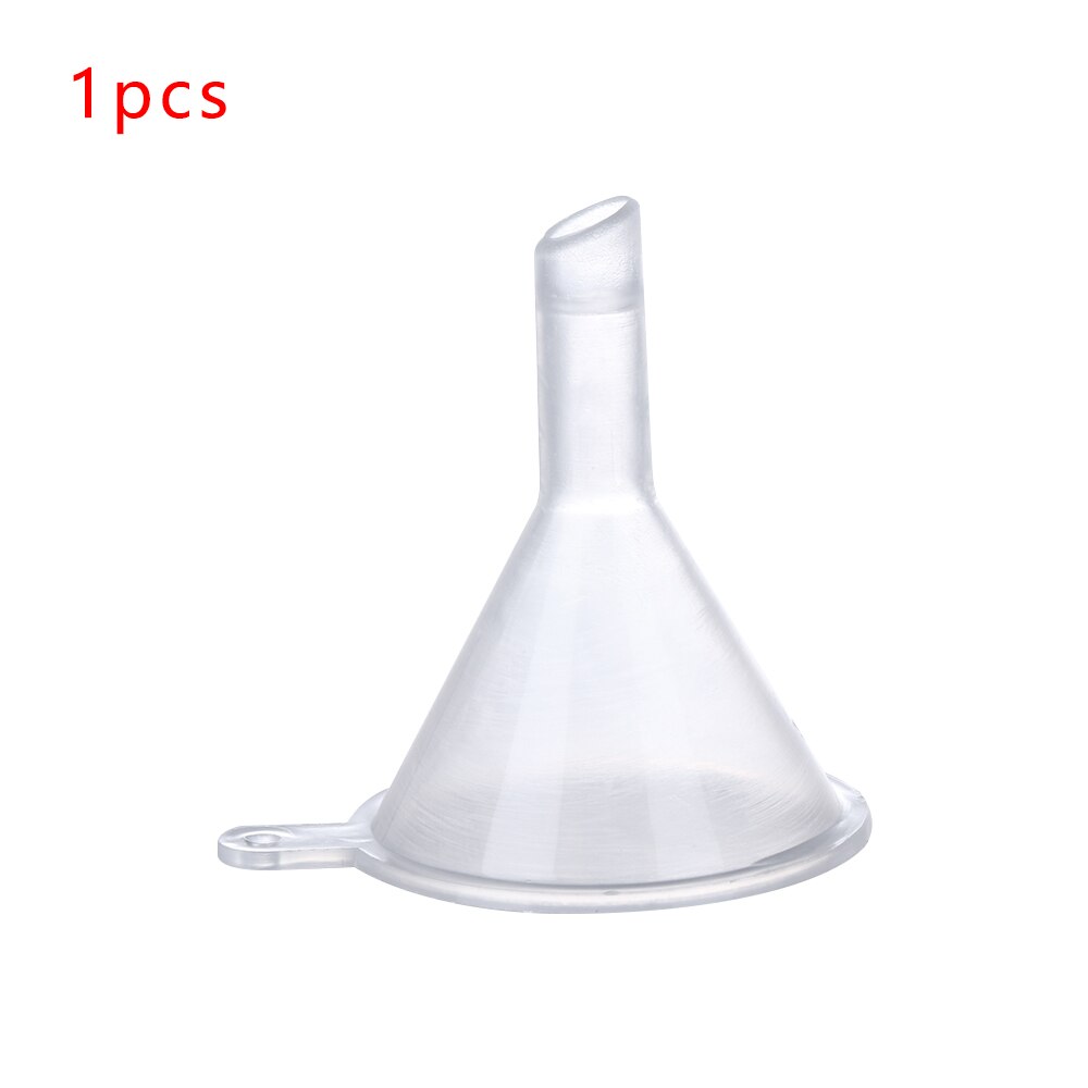 Mini gennemsigtig plasttragt tragtgadgets parfume emulsion emballage hjælpeværktøj køkken madlavning tilbehør: 1pc