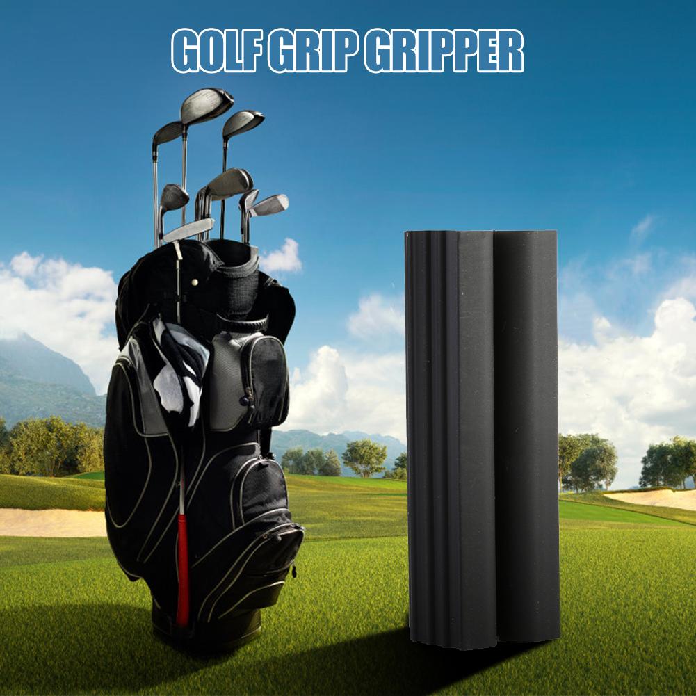 Letvægts golfklemmer griber  p2 stykker gummi skruestikklemmer til golfklub / skaft / gribende reparationer sort