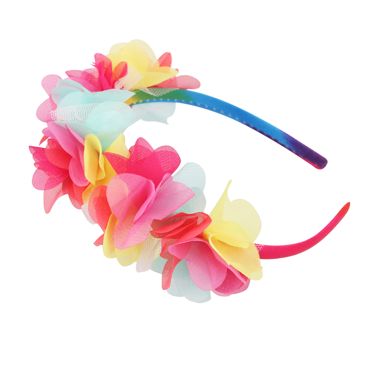 Simulation Flower Headband Girls Simple Sweet Flower Headband Children's Small Cute Headband Headwear: SKY BLUE
