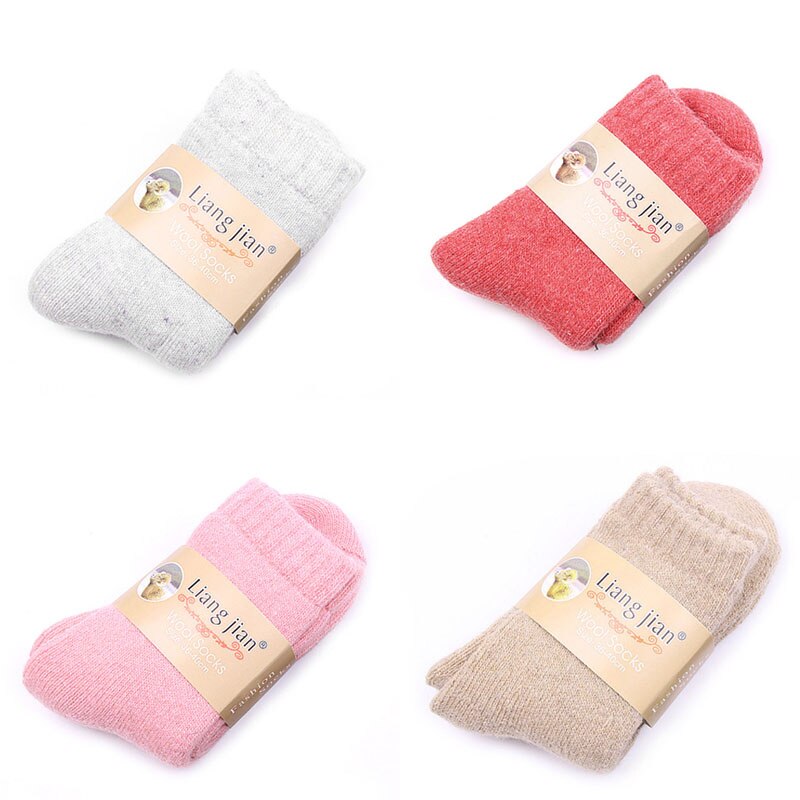 1 paire femmes épaissir thermique laine cachemire décontracté Sports hiver randonnée chaussettes QX2D