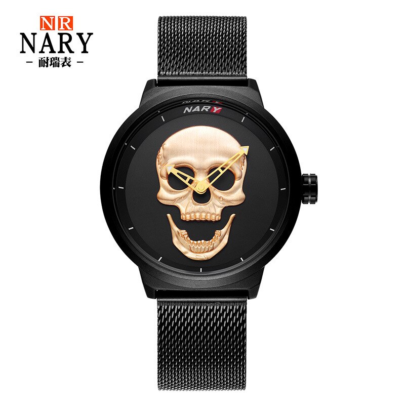 Stijl mannen persoonlijkheid sfeer schedel horloge horloges horloge