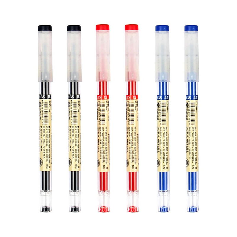 Gel Stifte 0,35mm verrotten/Schwarz/Blau Tinte einstellen Minen Stange Gel Stift Für Griff Marker Schule Büro schreibwaren Schüler Schreibwaren: Blau