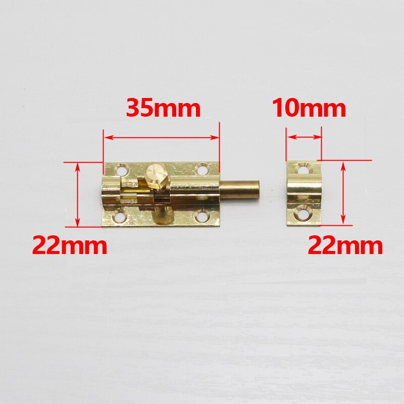 Mosiężny zamek zatrzaskowy robić drzwi, najlepiej sprzedający się mosiężny zamek zatrzaskowy robić drzwi domu, śrubin bezpieczeństwa robić bramy domowej w 4 rozmiarach 1.5/2/3/4 Cal w kolorze złotym: 1-5cal