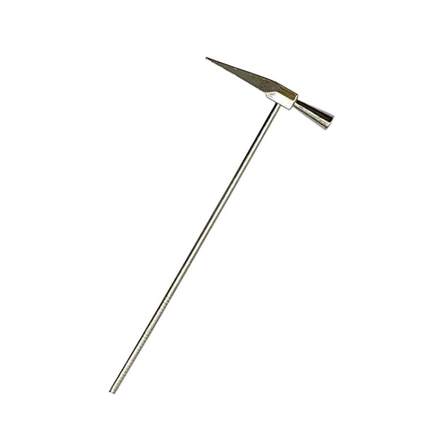 Martillo geológico con punta puntiaguda y agarre de goma, martillo geológico de aleación de 16,3 cm/15,8 cm, martillo de mampostería