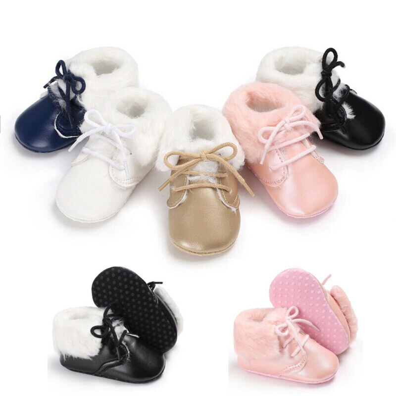 bébé -né hiver neige bottes enfant en bas âge infantile doux chaussures chaussons 0-18M