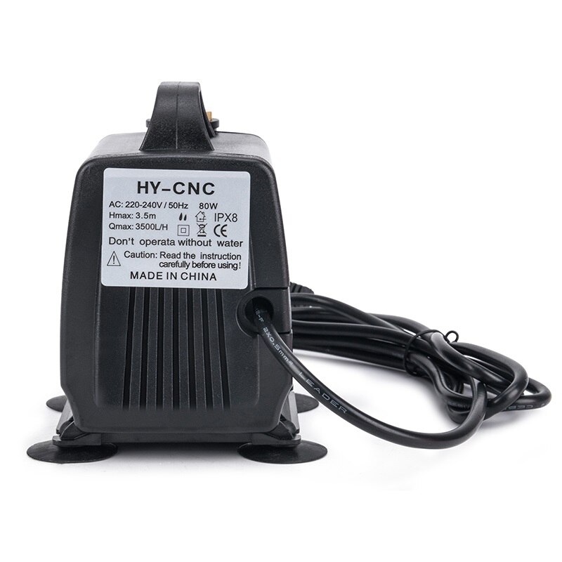 80w 3.5M Water Pump Submersible Pump Spindle Tool Cooling Pump Large Power 80W AC: 220V -240V for Engraving Machine: black