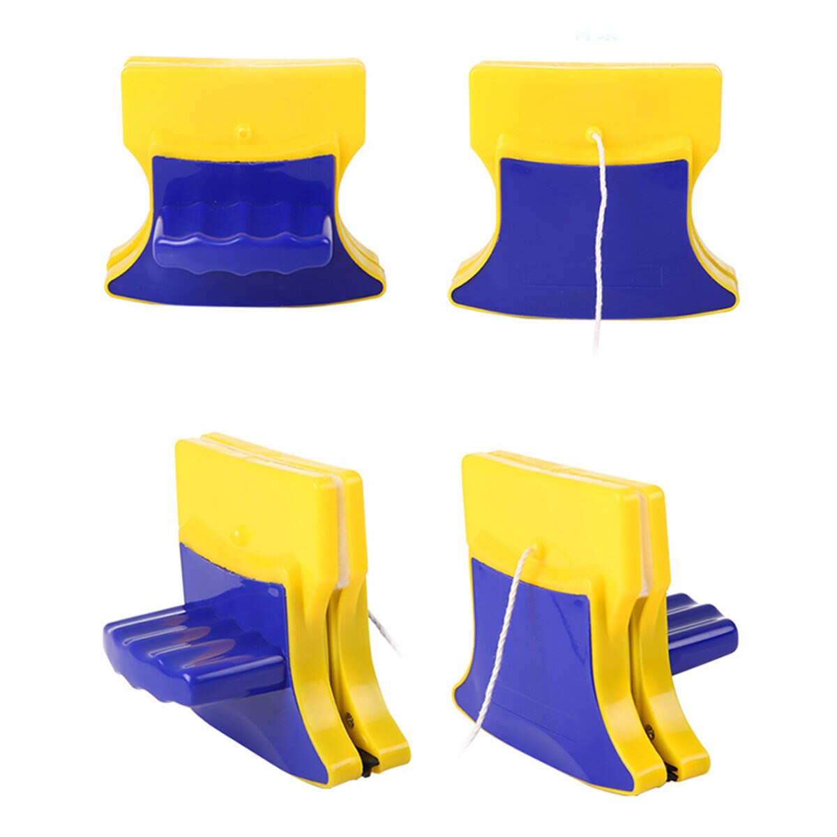 Long Handle Magnetic Window Wiper Glass Cleaner Tool Double Side Squeegee Telescopic rod rotating Household Cleaning Tool Surfac