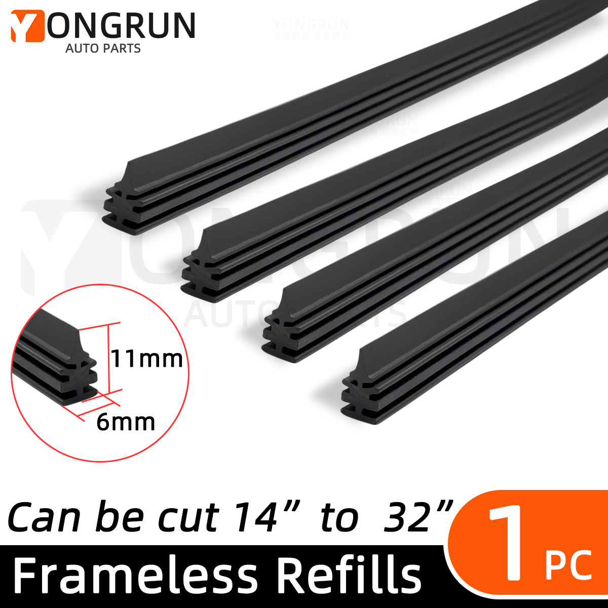 1 unidad de tira de goma para limpiaparabrisas de coche que se puede cortar piezas de repuesto de tira de goma para limpiaparabrisas 14 "16" 17 "18" 19 "20" 21 "22" 24 "26" 28 "30" 32 "opcional