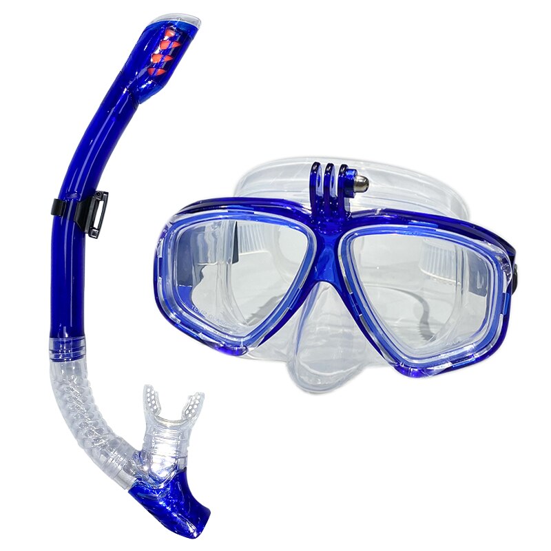 Professionelle Unterwasser-Tauchmaske, Tauchbrille eignen sich für GoPro kleine Sportkamera, alle-trocken-Tauchbrillen: Orange