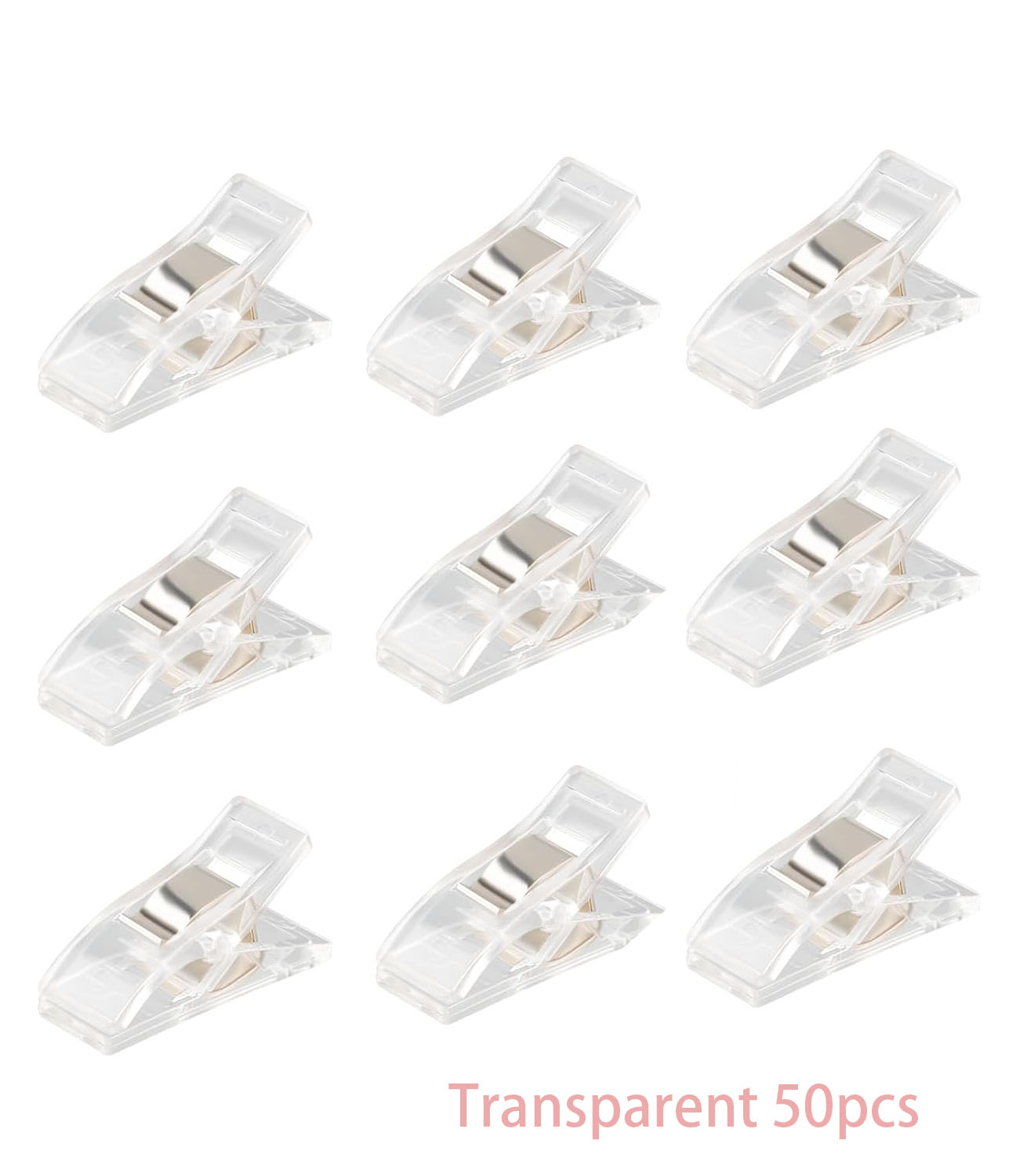 Clips de costura multiusos Clips coloridos plástico DIY almacenamiento posicionamiento Patchwork herramientas para acolchar Clips de seguridad surtidos: Láser brillante